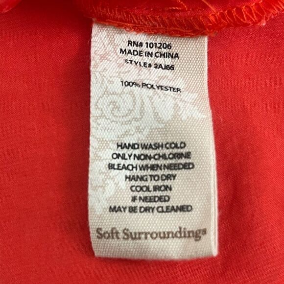 Soft Surroundings - Sleeveless Tunic Size: Small Color: Tangerine - Picture 6 of 7